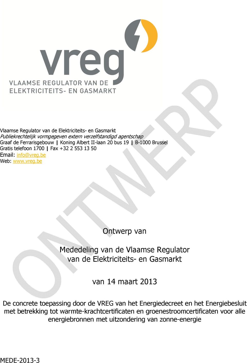 be Web: www.vreg.