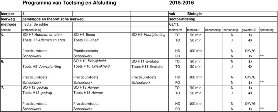 Schoolwerk PO N 1x ** 6.