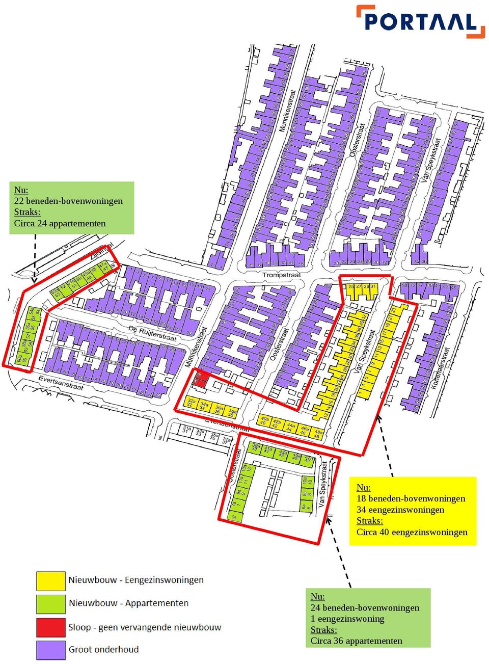 eengezinswoningen Straks: Circa 40 eengezinswoningen