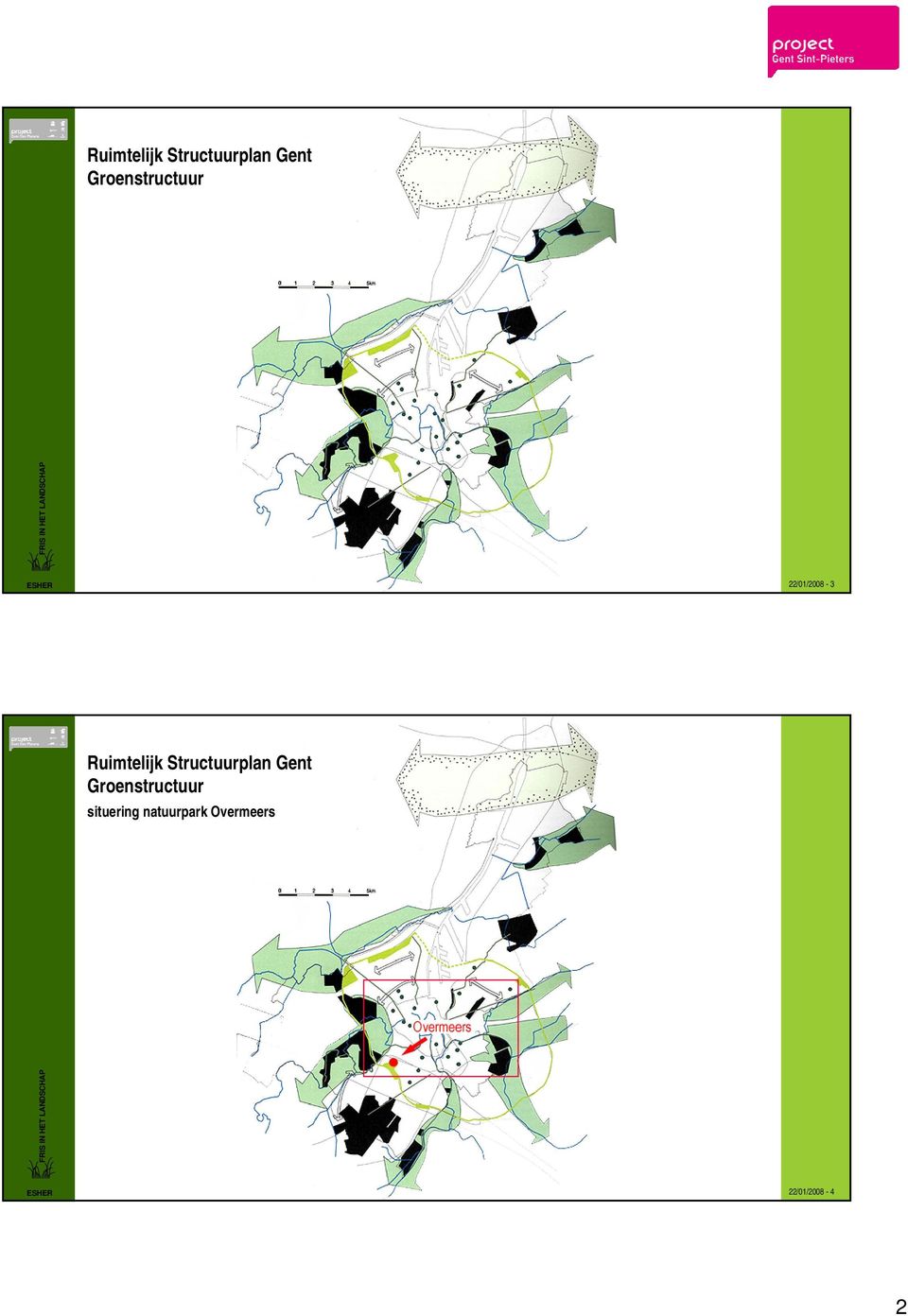 Groenstructuur situering natuurpark