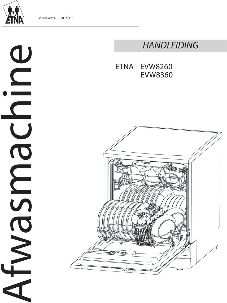 service art.nr HANDLEIDING Afwasmachine ETNA - EVW8260 EVW PDF Free Download