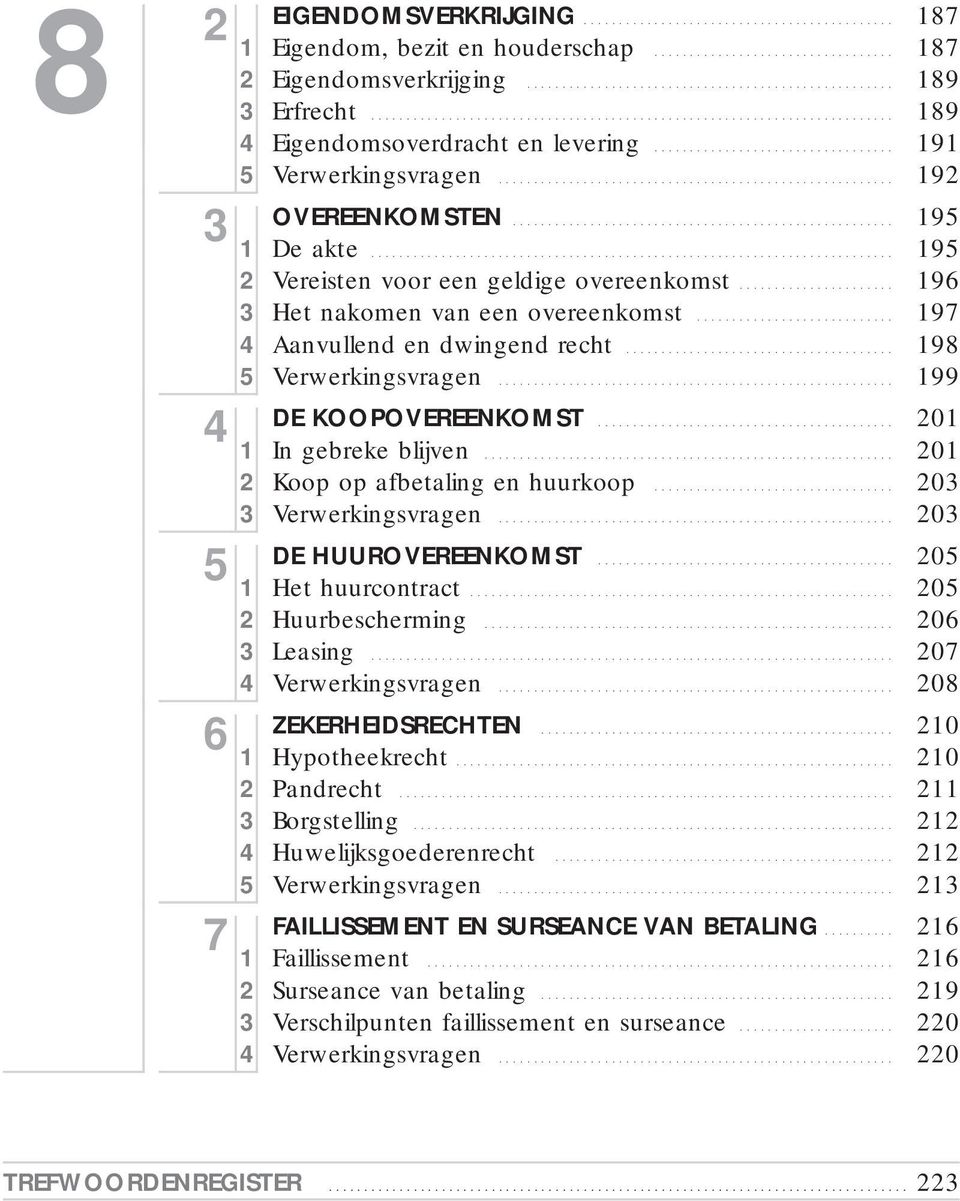 .. 0 In gebreke blijven... 0 Koop op afbetaling en huurkoop... 0 Verwerkingsvragen... 0 DE HUUROVEREENKOMST... 05 Het huurcontract... 05 Huurbescherming... 06 Leasing... 07 4 Verwerkingsvragen.