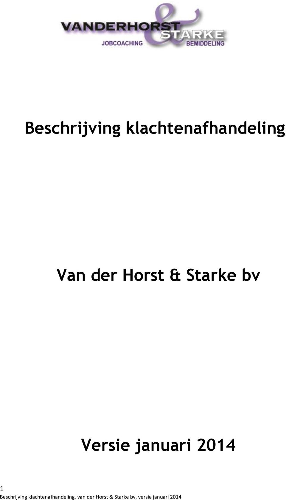 Van der Horst &