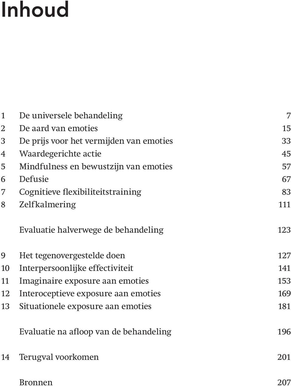 behandeling 123 9 Het tegenovergestelde doen 127 10 Interpersoonlijke effectiviteit 141 11 Imaginaire exposure aan emoties 153 12