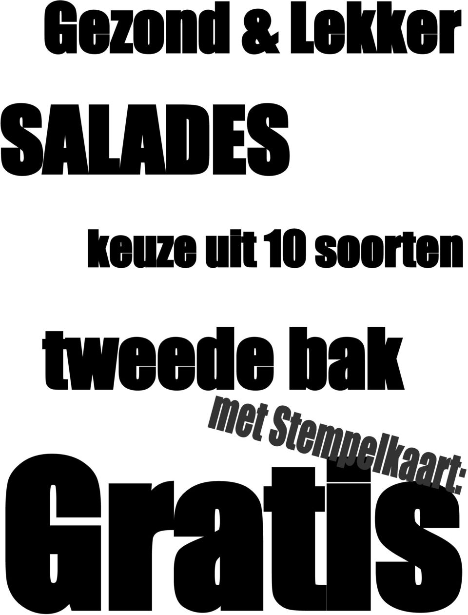 SALADES keuze