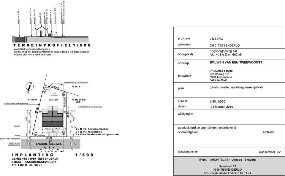 gemeente bouwplaats ontwerp LIMBURG 39 TESSENDERLO Engsbergseweg z/n Afd. 4, Sie D nr.