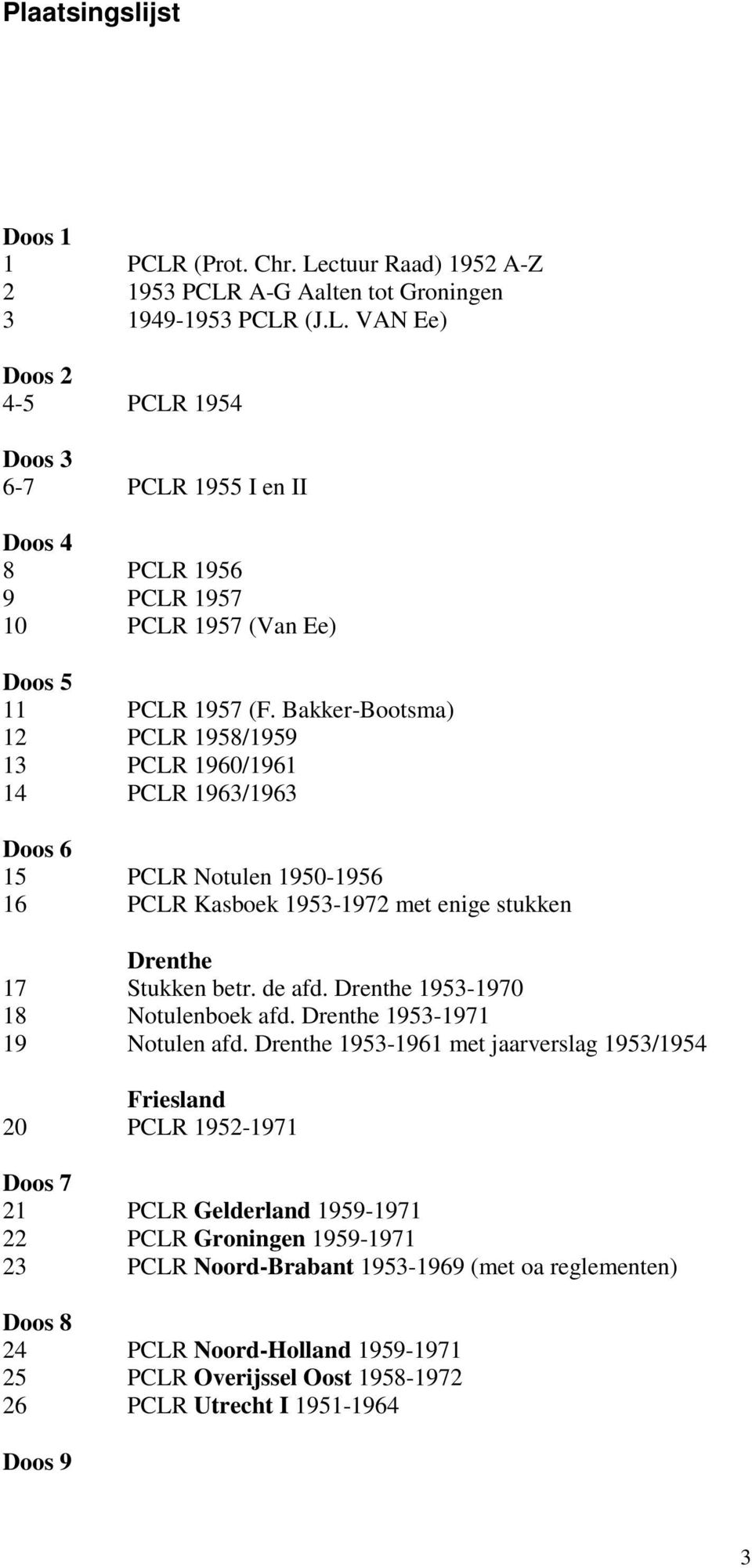 Drenthe 1953-1970 18 Notulenboek afd. Drenthe 1953-1971 19 Notulen afd.