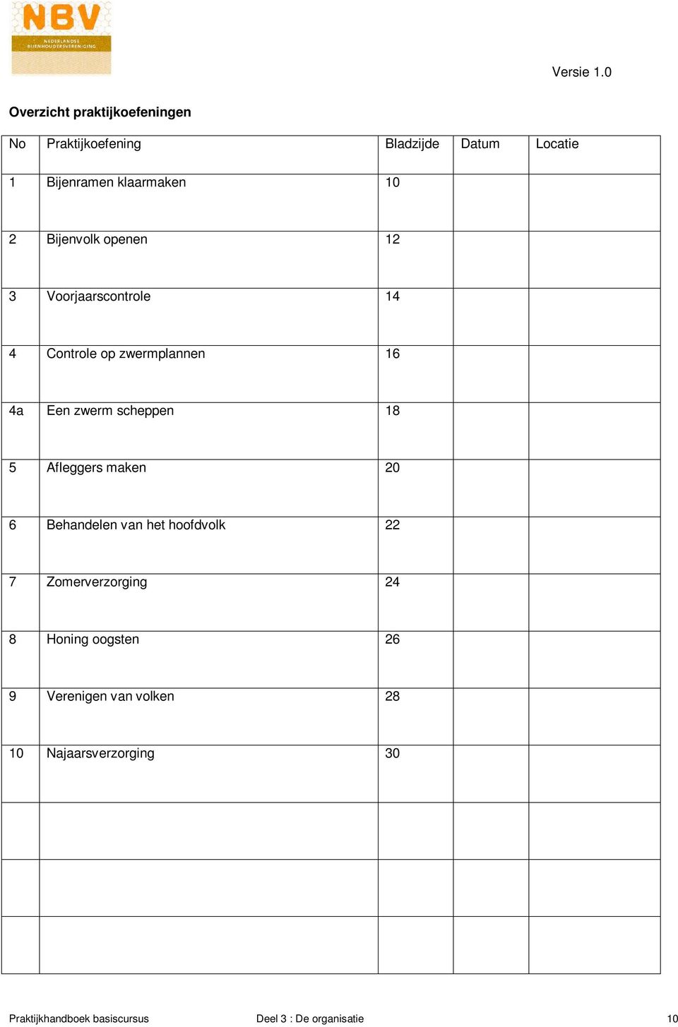 5 Afleggers maken 20 6 Behandelen van het hoofdvolk 22 7 Zomerverzorging 24 8 Honing oogsten 26 9