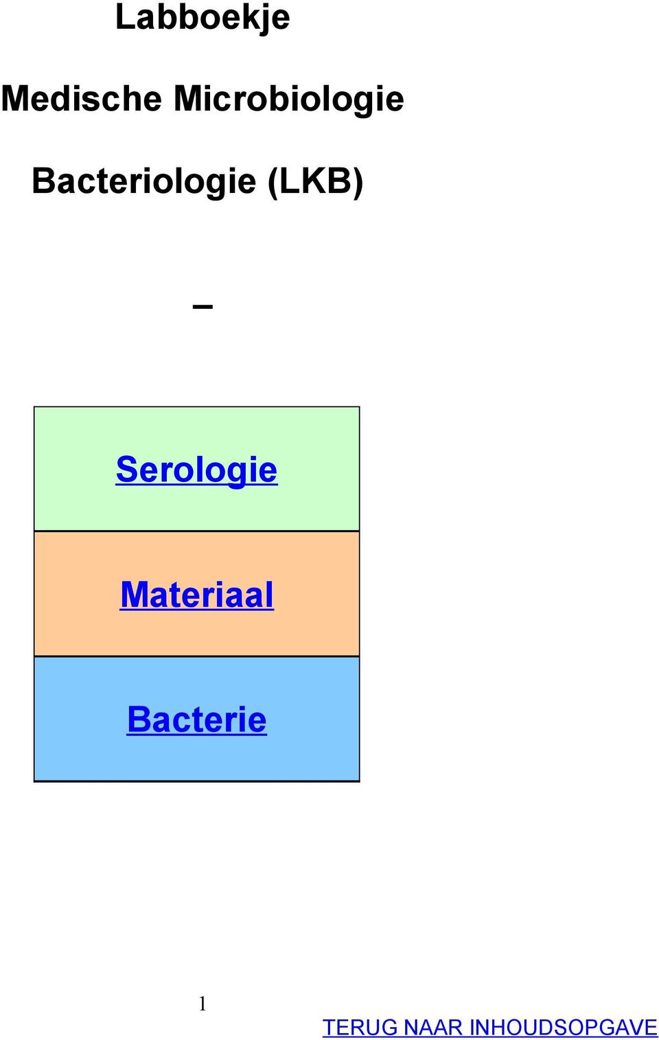 Bacteriologie ()