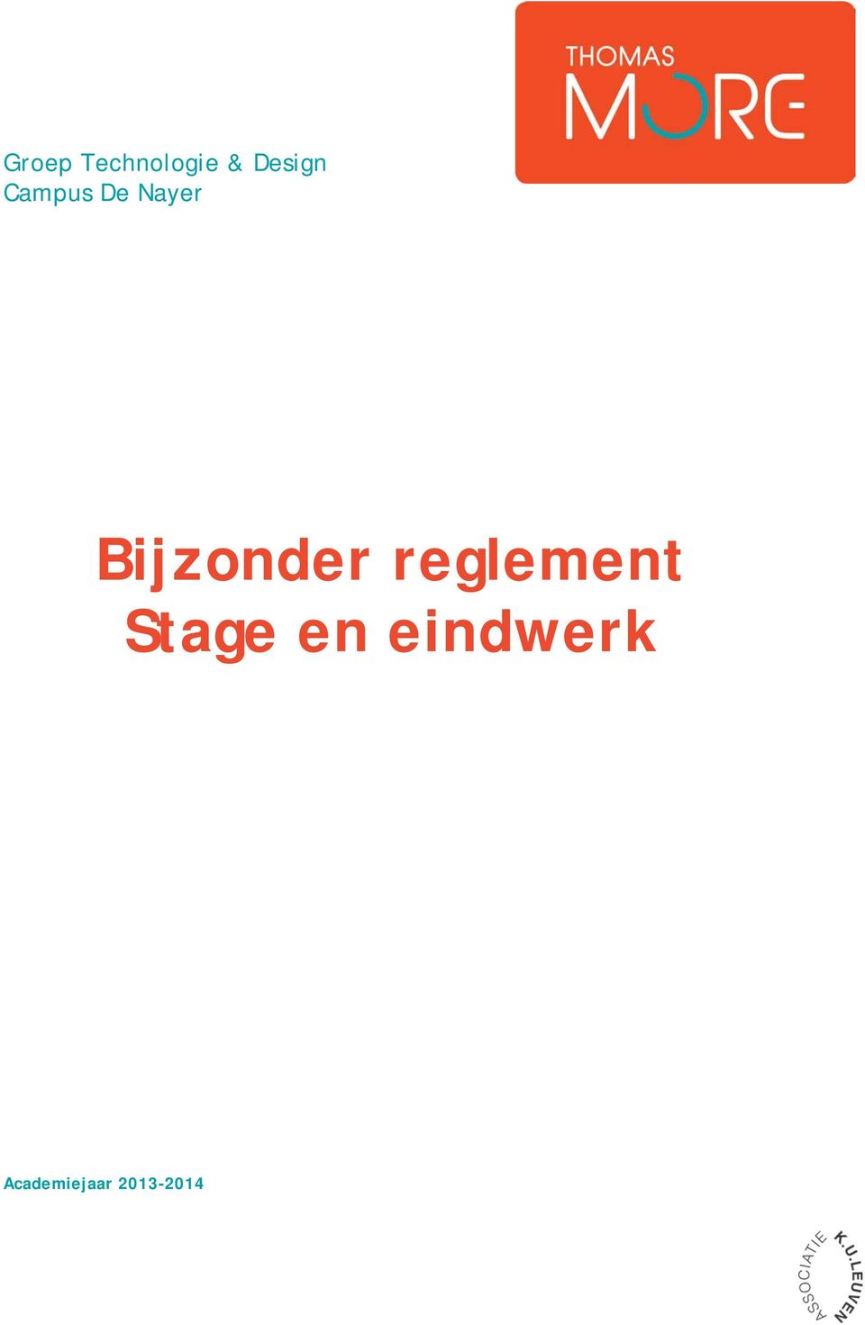 Bijzonder reglement Stage