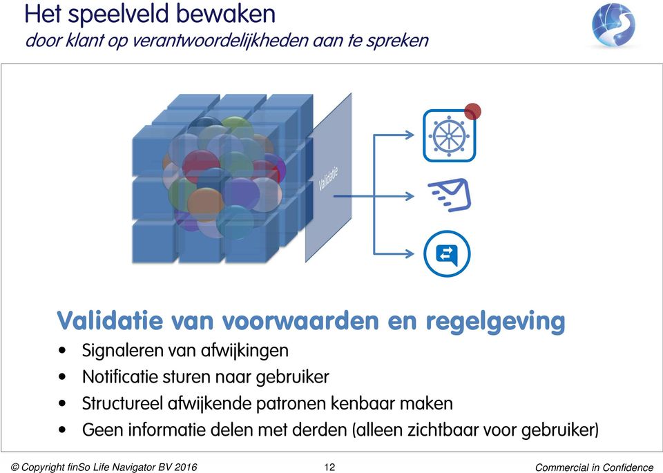 Notificatie sturen naar gebruiker Structureel afwijkende patronen kenbaar