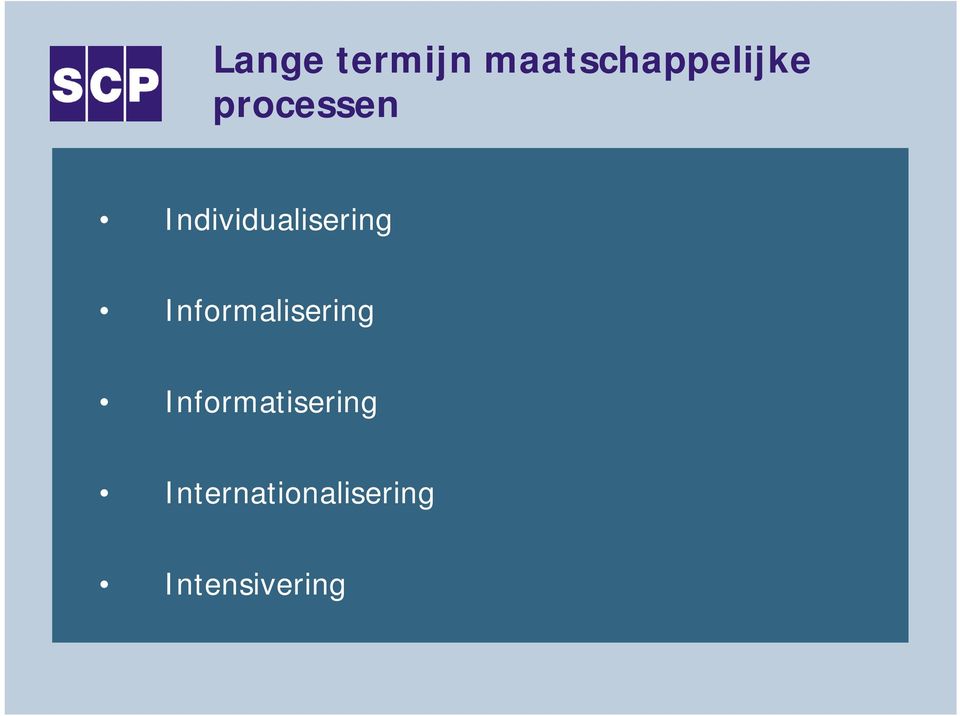 Informalisering Informatisering