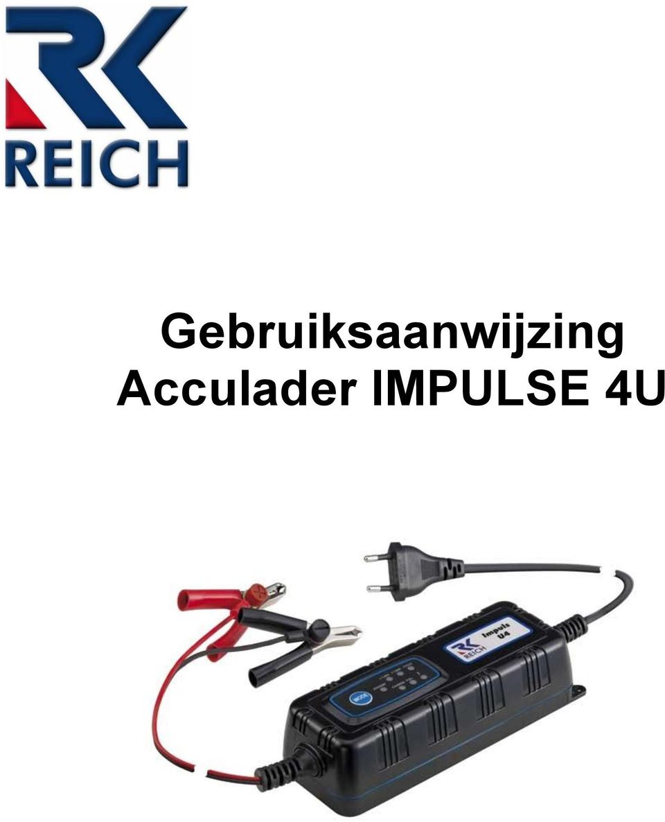 Proficiat Peave Uitscheiden Gebruiksaanwijzing Acculader IMPULSE 4U - PDF Gratis download