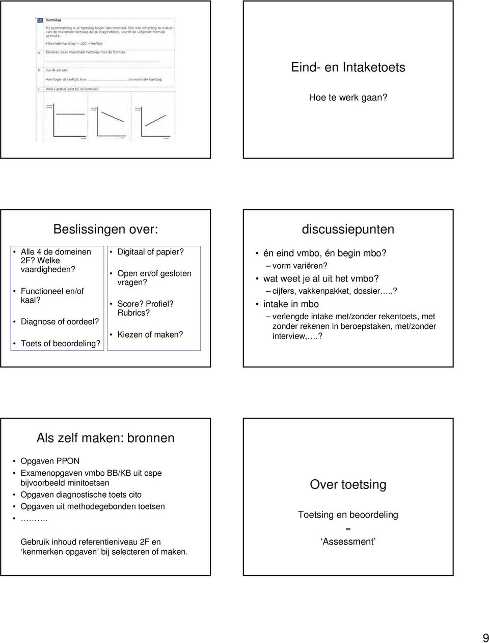 .? intake in mbo verlengde intake met/zonder rekentoets, met zonder rekenen in beroepstaken, met/zonder interview,.