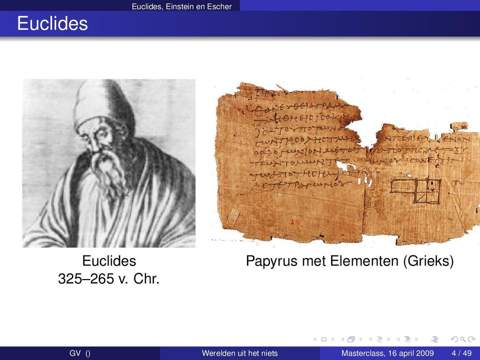 Papyrus met Elementen (Grieks) GV ()