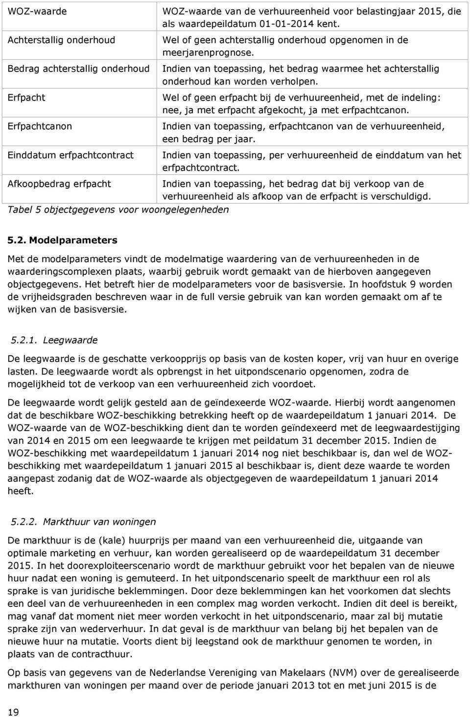 Wel of geen erfpacht bij de verhuureenheid, met de indeling: nee, ja met erfpacht afgekocht, ja met erfpachtcanon. Indien van toepassing, erfpachtcanon van de verhuureenheid, een bedrag per jaar.