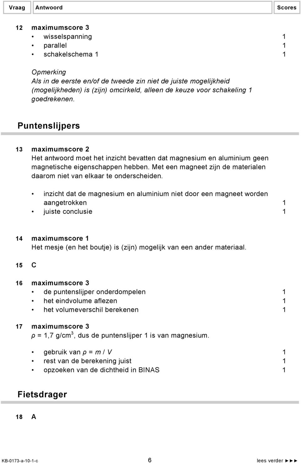 Met een magneet zijn de materialen daarom niet van elkaar te onderscheiden.