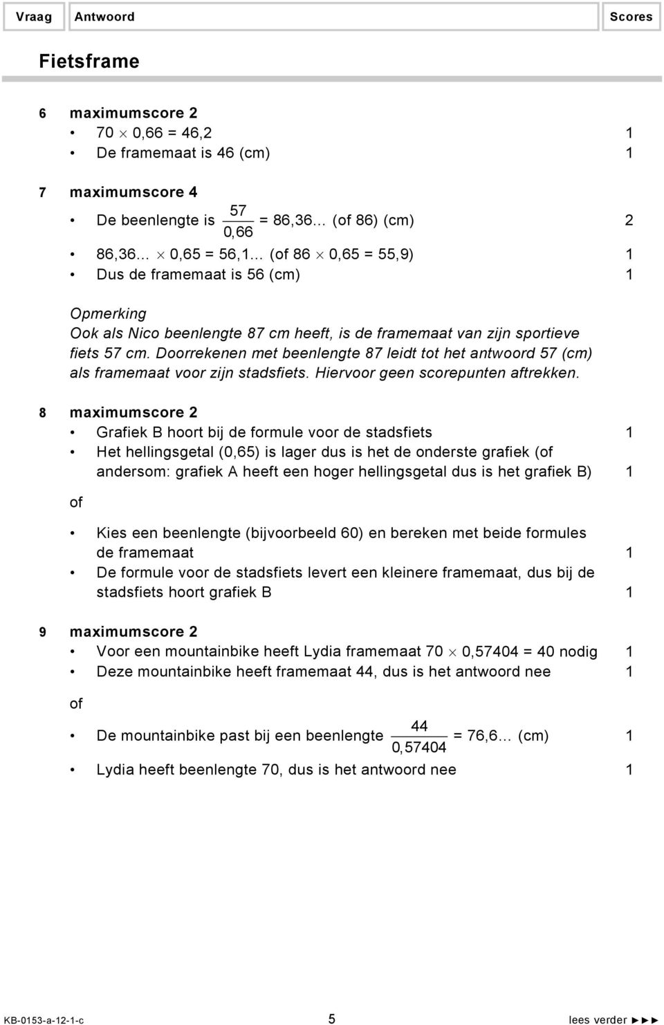 Hiervoor geen scorepunten aftrekken.