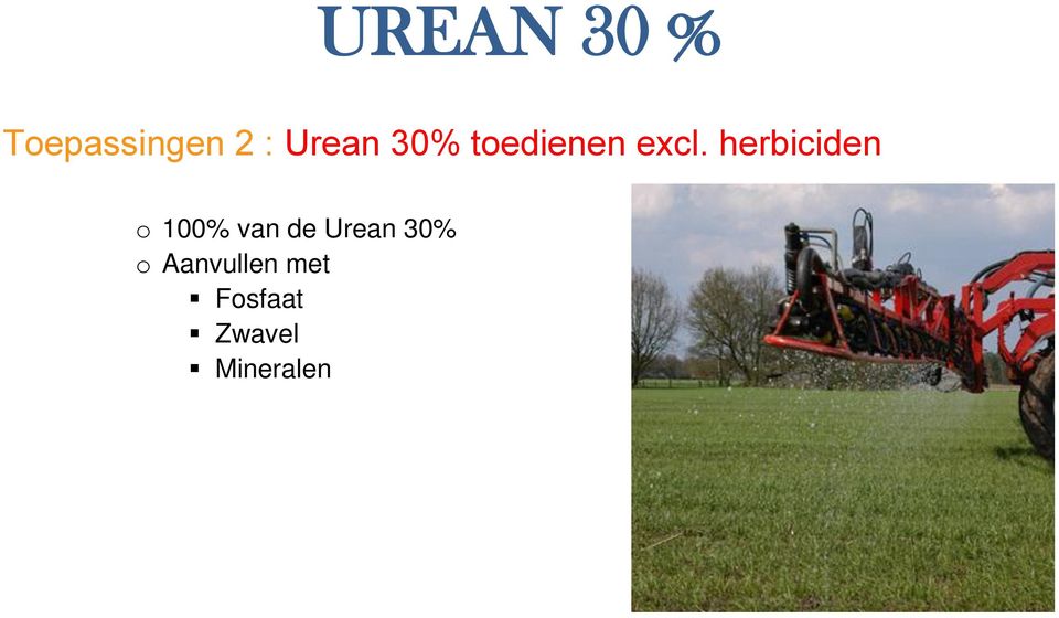 herbiciden o 100% van de Urean