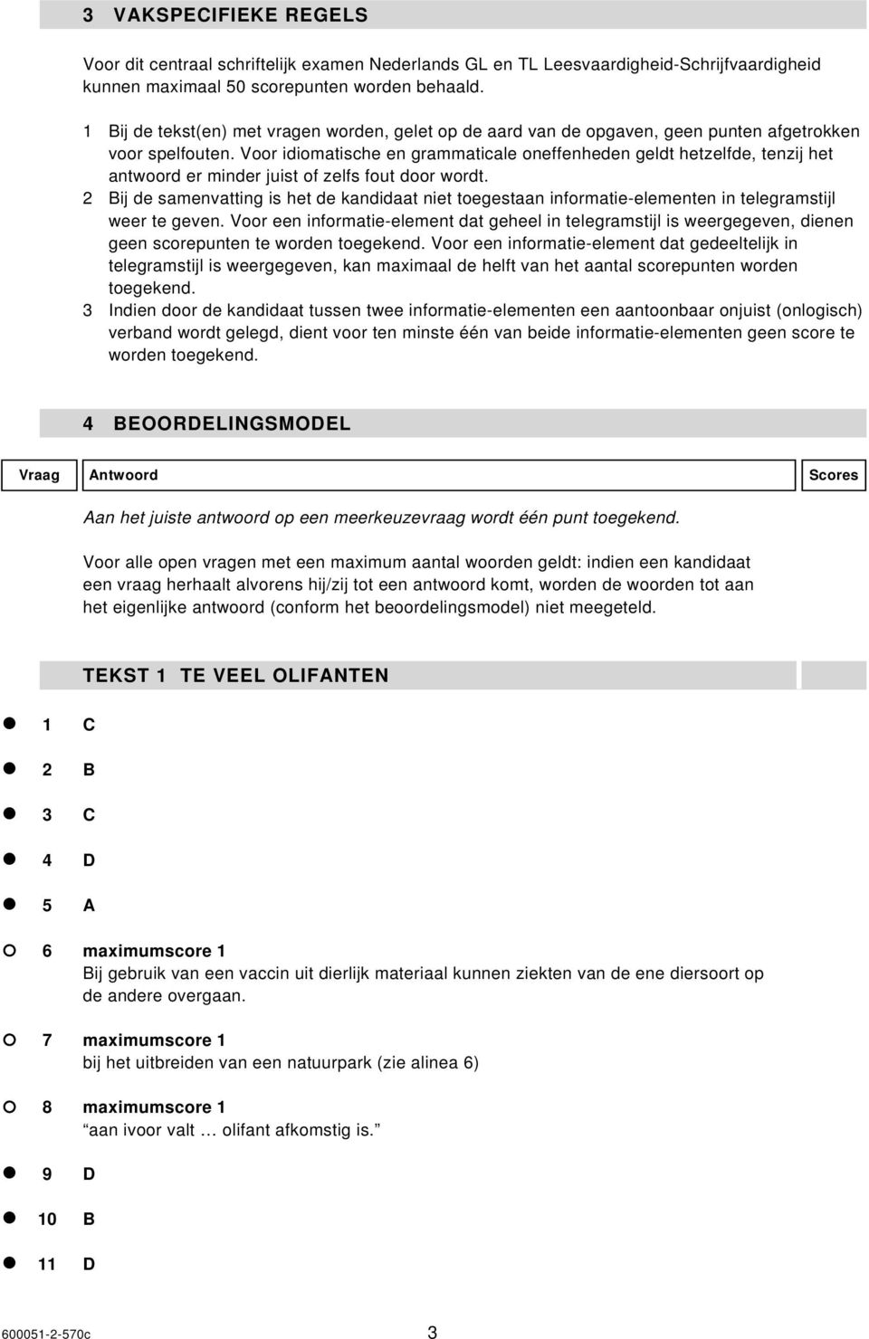 Voor idiomatische en grammaticale oneffenheden geldt hetzelfde, tenzij het antwoord er minder juist of zelfs fout door wordt.