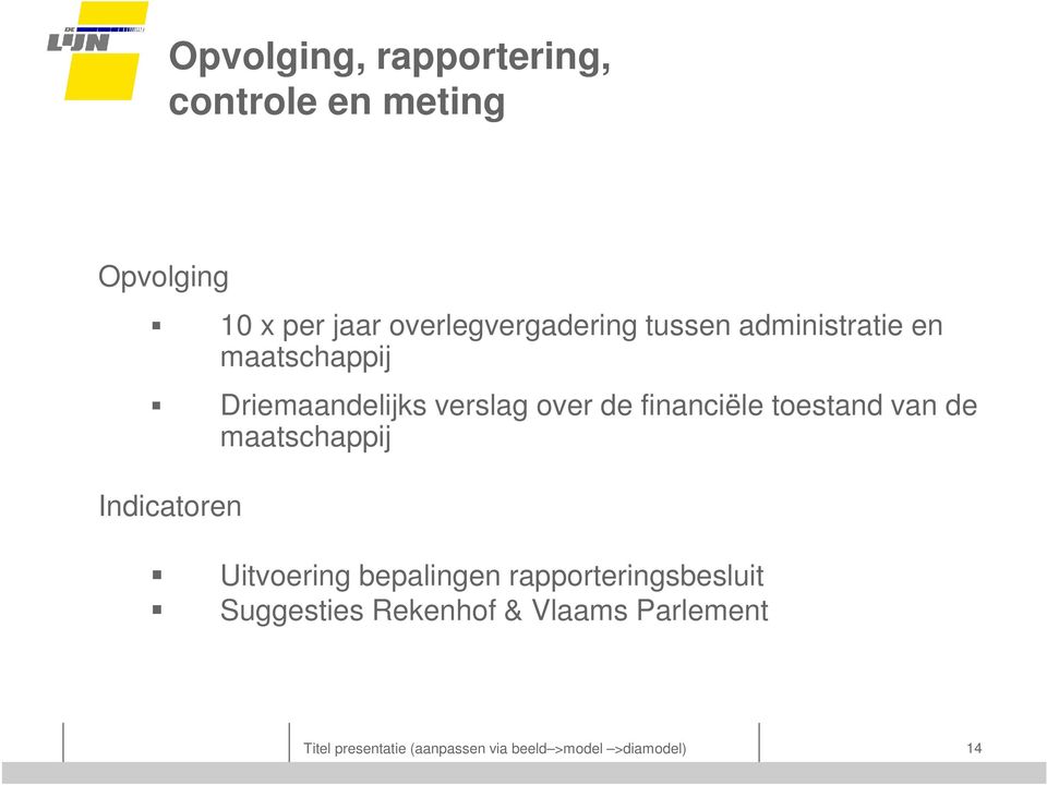 financiële toestand van de maatschappij Uitvoering bepalingen rapporteringsbesluit