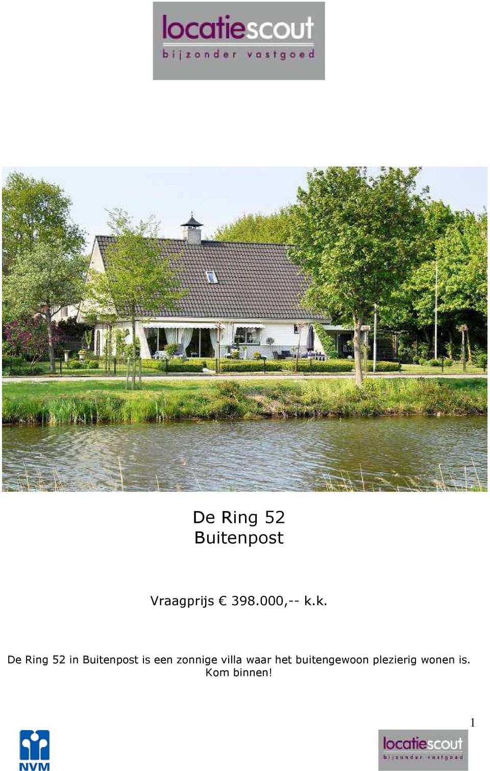 k. De Ring 52 in Buitenpost is een