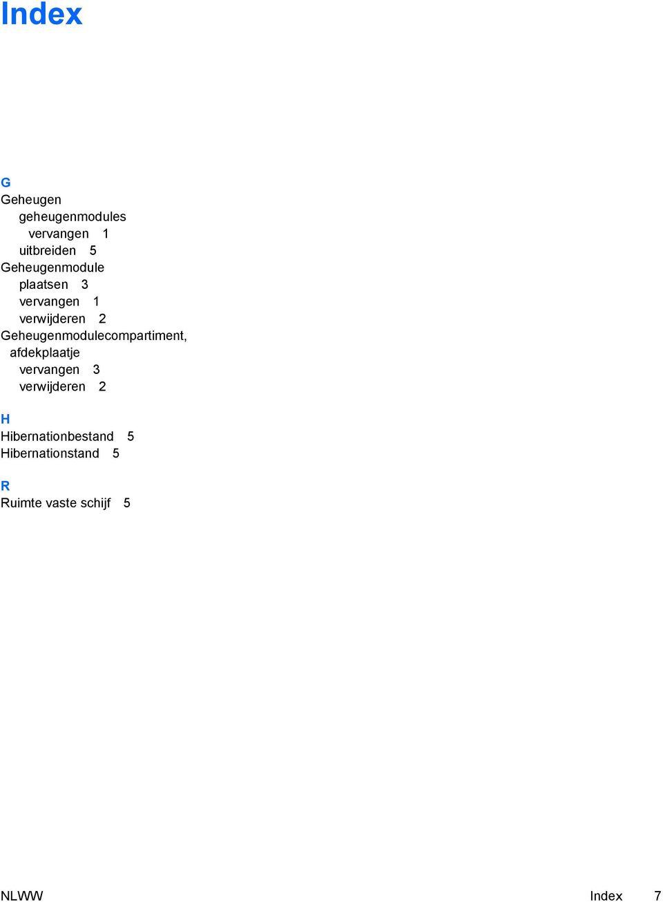 Geheugenmodulecompartiment, afdekplaatje vervangen 3