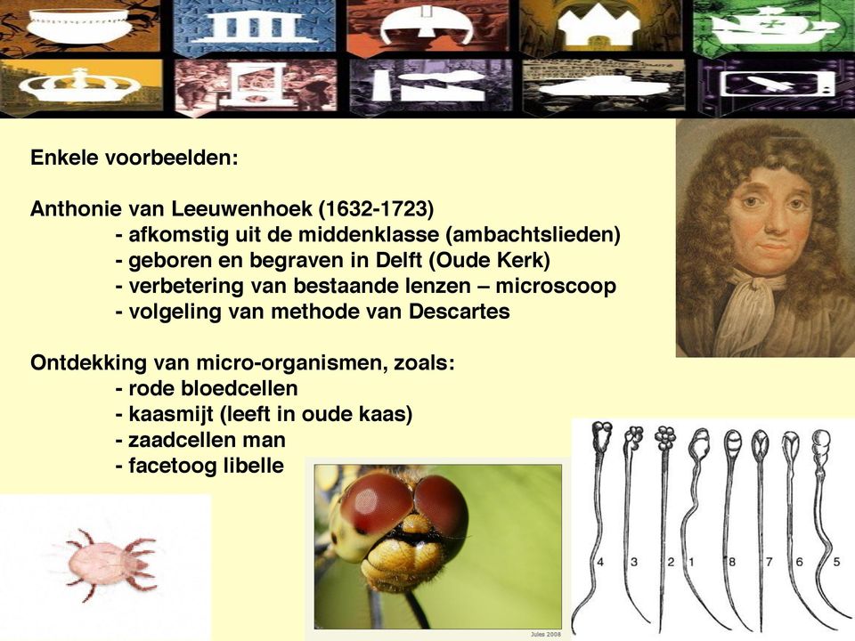 lenzen microscoop - volgeling van methode van Descartes Ontdekking van micro-organismen,