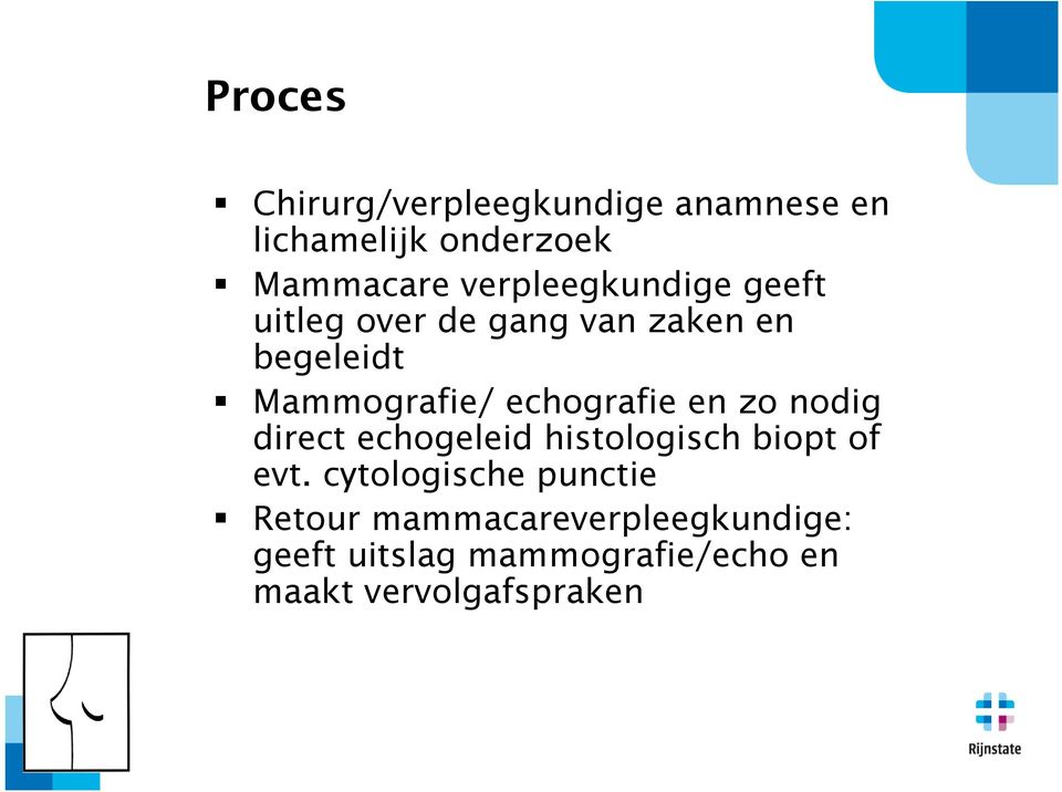 echografie en zo nodig direct echogeleid histologisch biopt of evt.