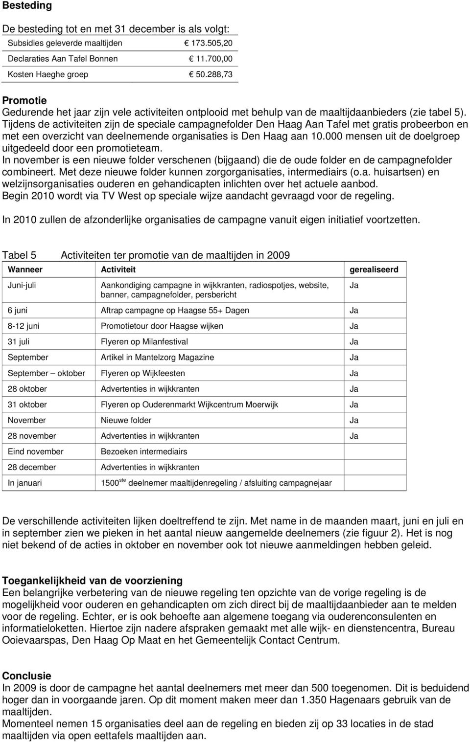 Tijdens de activiteiten zijn de speciale campagnefolder Den Haag Aan Tafel met gratis probeerbon en met een overzicht van deelnemende organisaties is Den Haag aan 10.