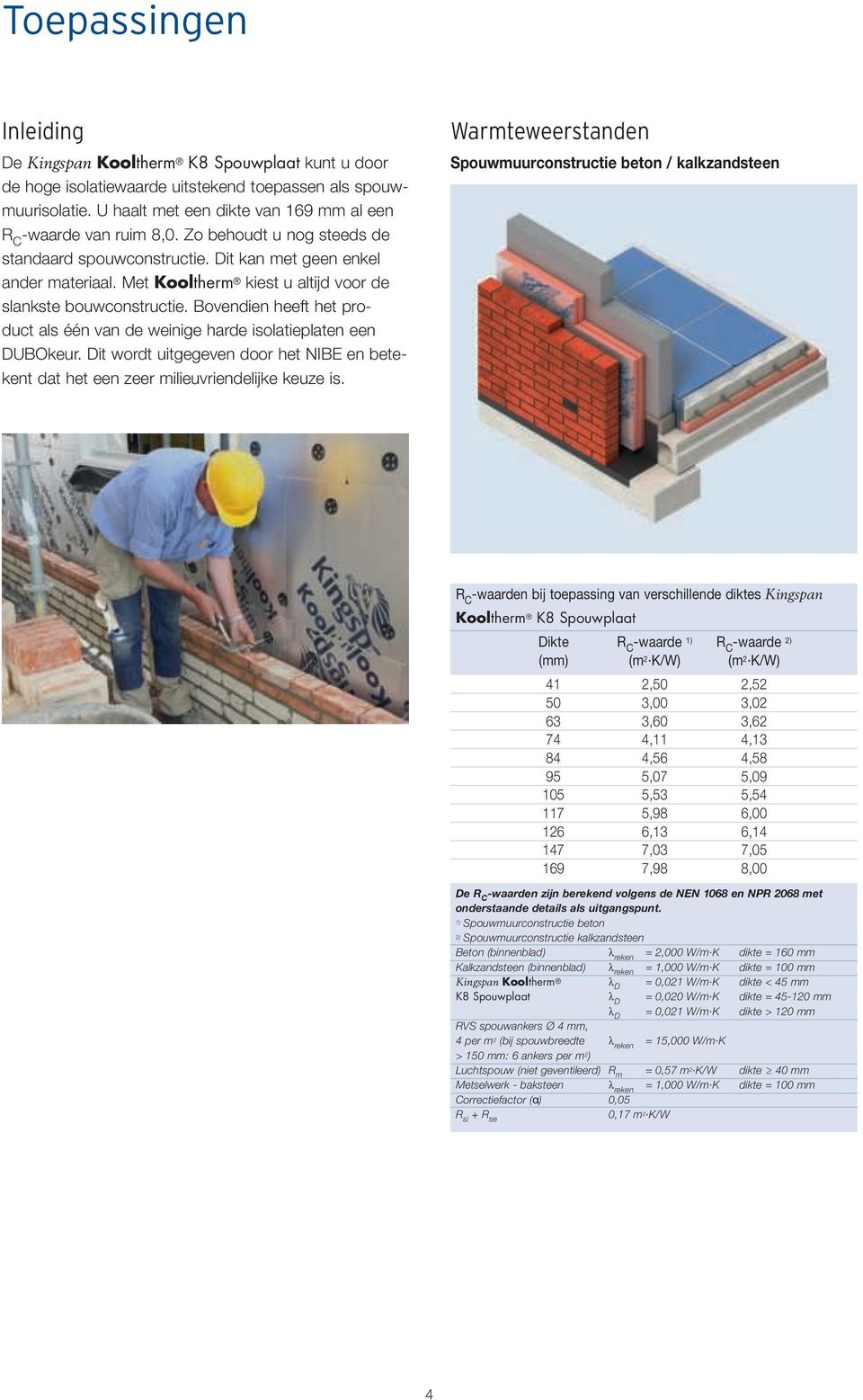 Met Kooltherm kiest u altijd voor de slankste bouwconstructie. Bovendien heeft het product als één van de weinige harde isolatieplaten een DUBOkeur.