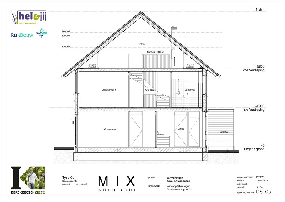 Badkamer +2900 1ste Verdieping Woonkamer Entree veranda +0 Type