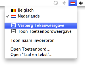 U kunt tekst invoeren in een taal met andere lettertekens zonder dat u hiervoor het speciale toetsenbord voor de taal nodig hebt.