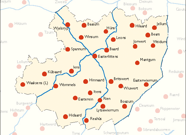 De dorpen en buurtschappen in de gemeente Littenseradeel (Bron: www.tresoar.nl) Structuurvisie 2030 In 2012 heeft de gemeente Littenseradiel een structuurvisie opgesteld.