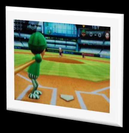2 Honkbal Spel: o Wii Sports; Honkbal; o Het doel van het spel is tweeledig: 1. Wanneer de speler aan gooi is; de bal naar de tegenspeler gooien welke de bal vervolgens het veld inslaat; 2.