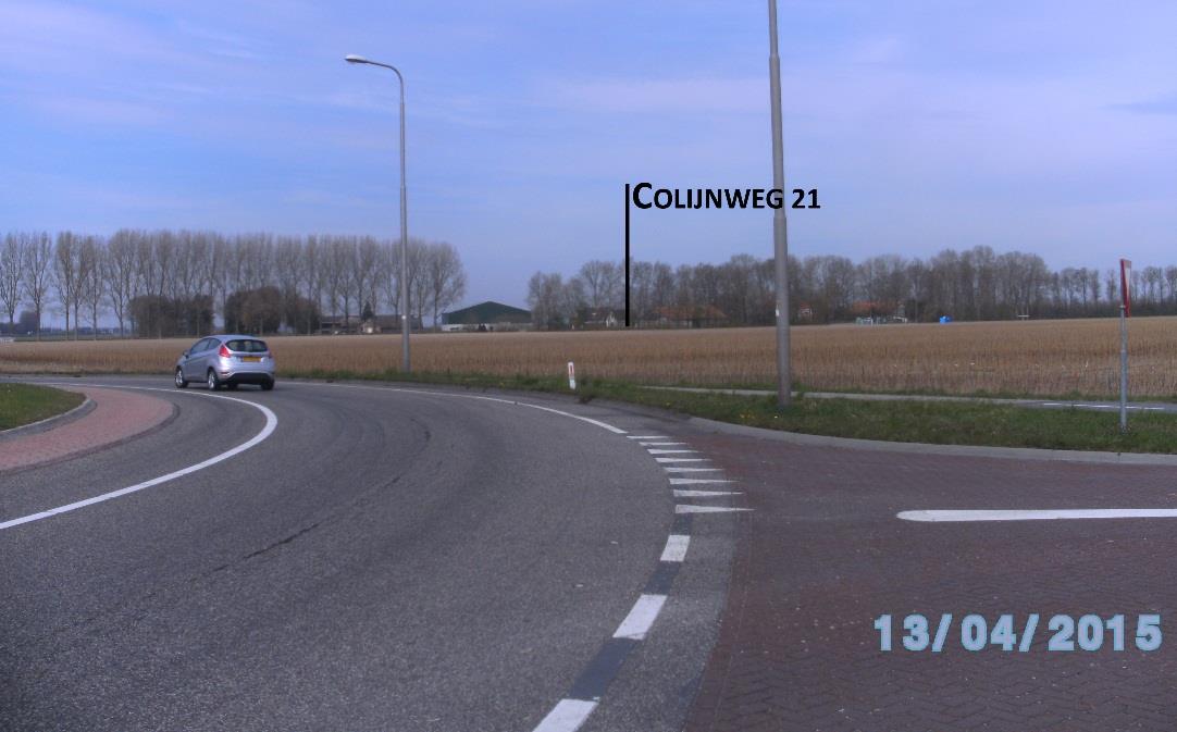 De zienswijze is ingediend door de bewoners van het perceel Colijnweg 21.