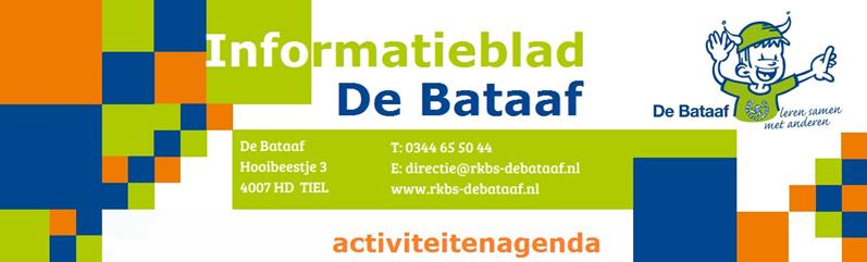 Ma. 22 aug. Eerste schooldag Gr. 1 t/m 8 Ma. 22 aug. Koffie/thee voor ouders vanaf 08.30 u. Vr. 26 aug. Mad Science Show (over zwaartekracht) Unit 1, 2 & 3 Ma. 29 aug. Informatieavond groep 4 19.00 u.