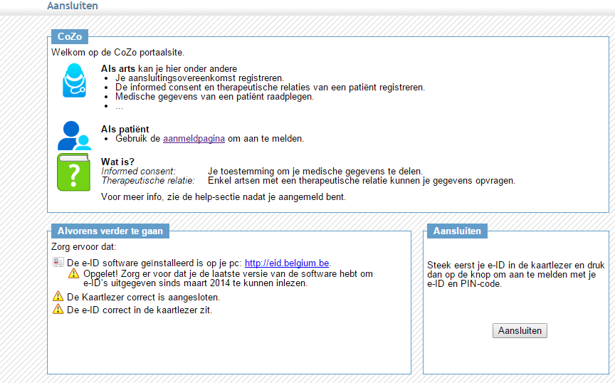 Hoofdstuk: Je bent als arts geregistreerd op CoZo.