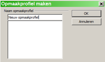 Als u opmaakprofielen gekoppeld laat zijn aan en als u dan het basis-opmaakprofiel wijzigt (door, bijvoorbeeld, het lettertype te wijzigen van Times naar Helvetica), zullen alle daaraan gekoppelde