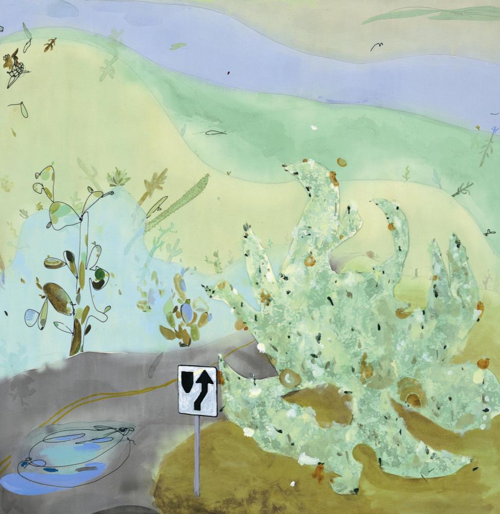 7 HELEMAAL DE WEG KWIJT Laura Owens heeft een bijzonder landschap geschilderd. Welk?