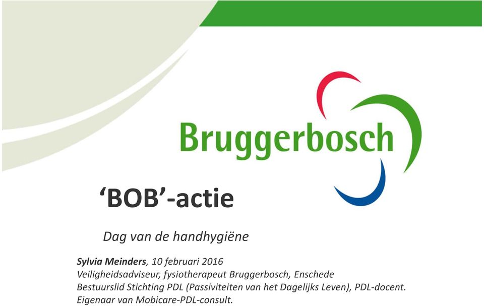 Bruggerbosch, Enschede Bestuurslid Stichting PDL