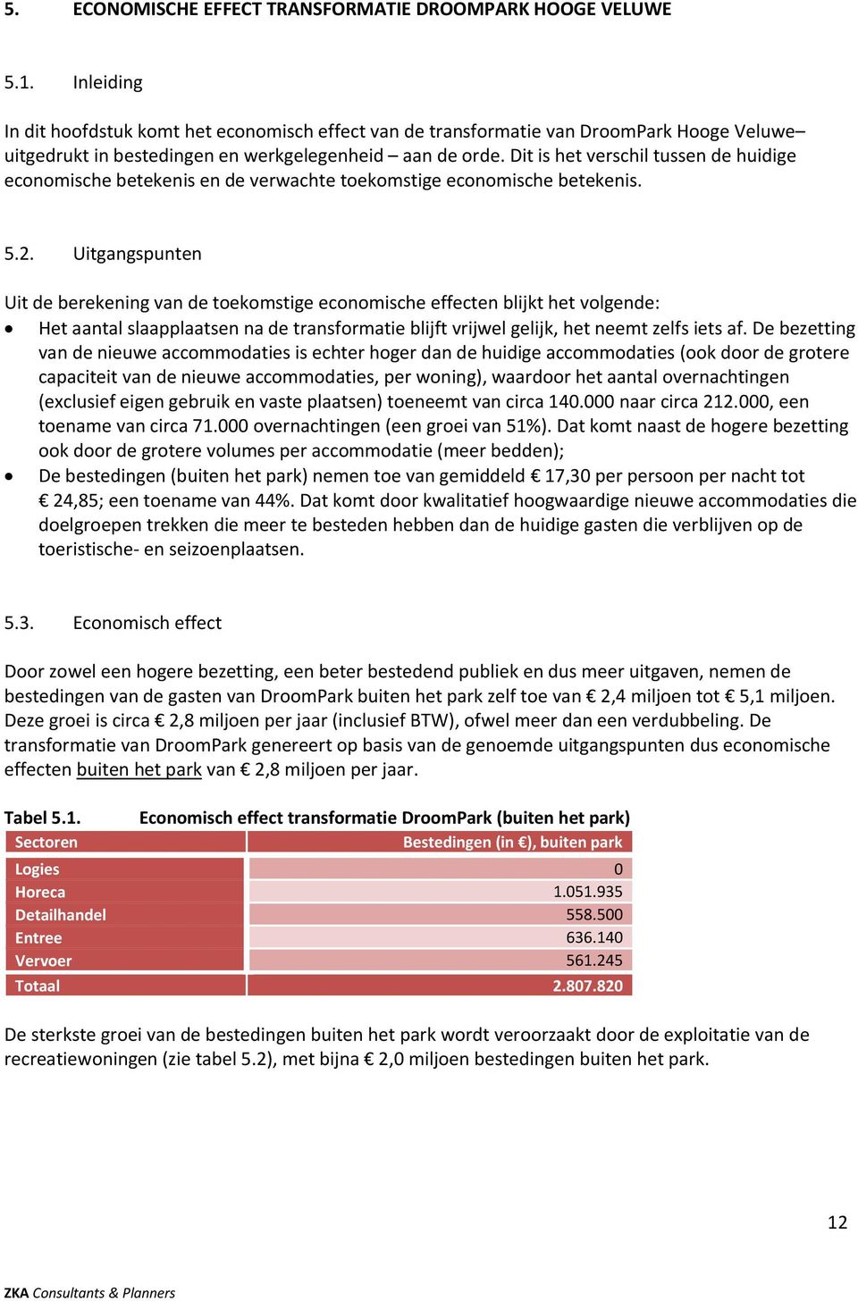 Dit is het verschil tussen de huidige economische betekenis en de verwachte toekomstige economische betekenis. 5.2.