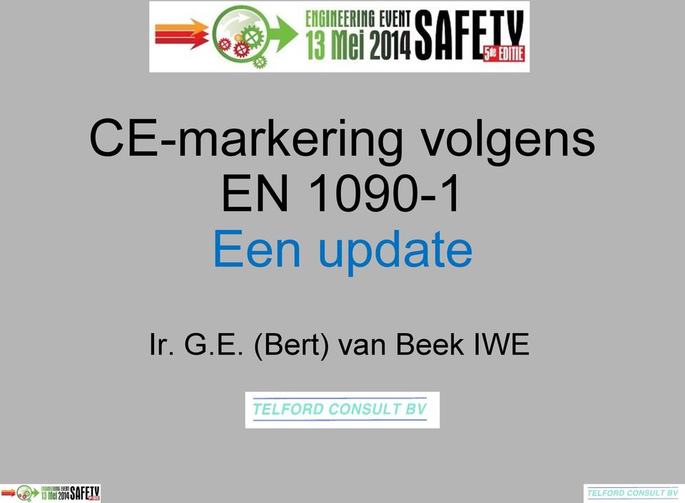 Een update Ir. G.