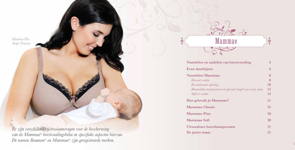 Voordelen en nadelen van borstvoeding 4 Even doorbijten 6 Voordelen Mammae 8 Discreet voeden 8 Revolutionaire opening 10