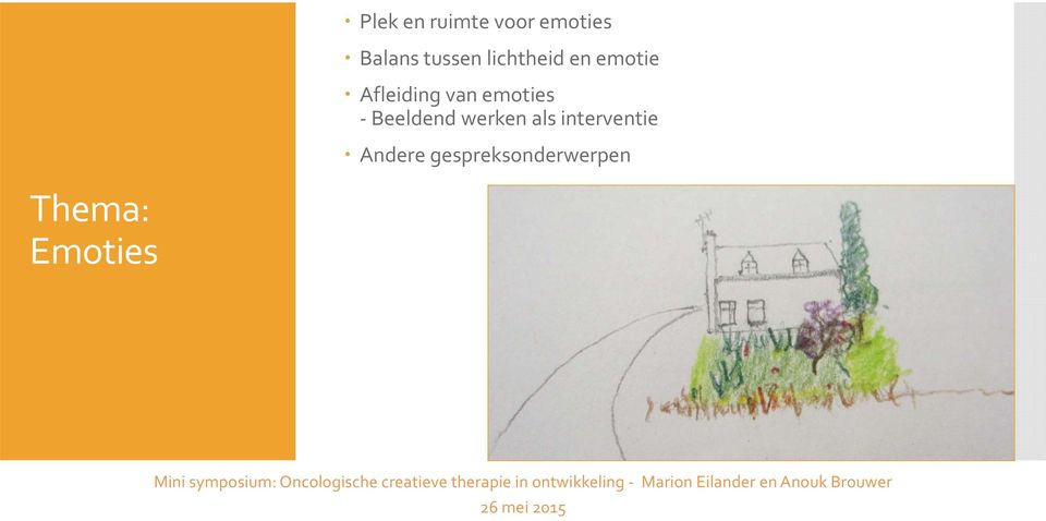 van emoties Beeldend werken als