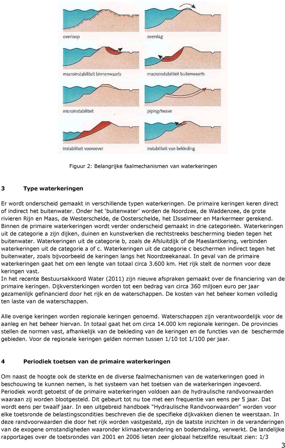 Onder het buitenwater worden de Noordzee, de Waddenzee, de grote rivieren Rijn en Maas, de Westerschelde, de Oosterschelde, het IJsselmeer en Markermeer gerekend.