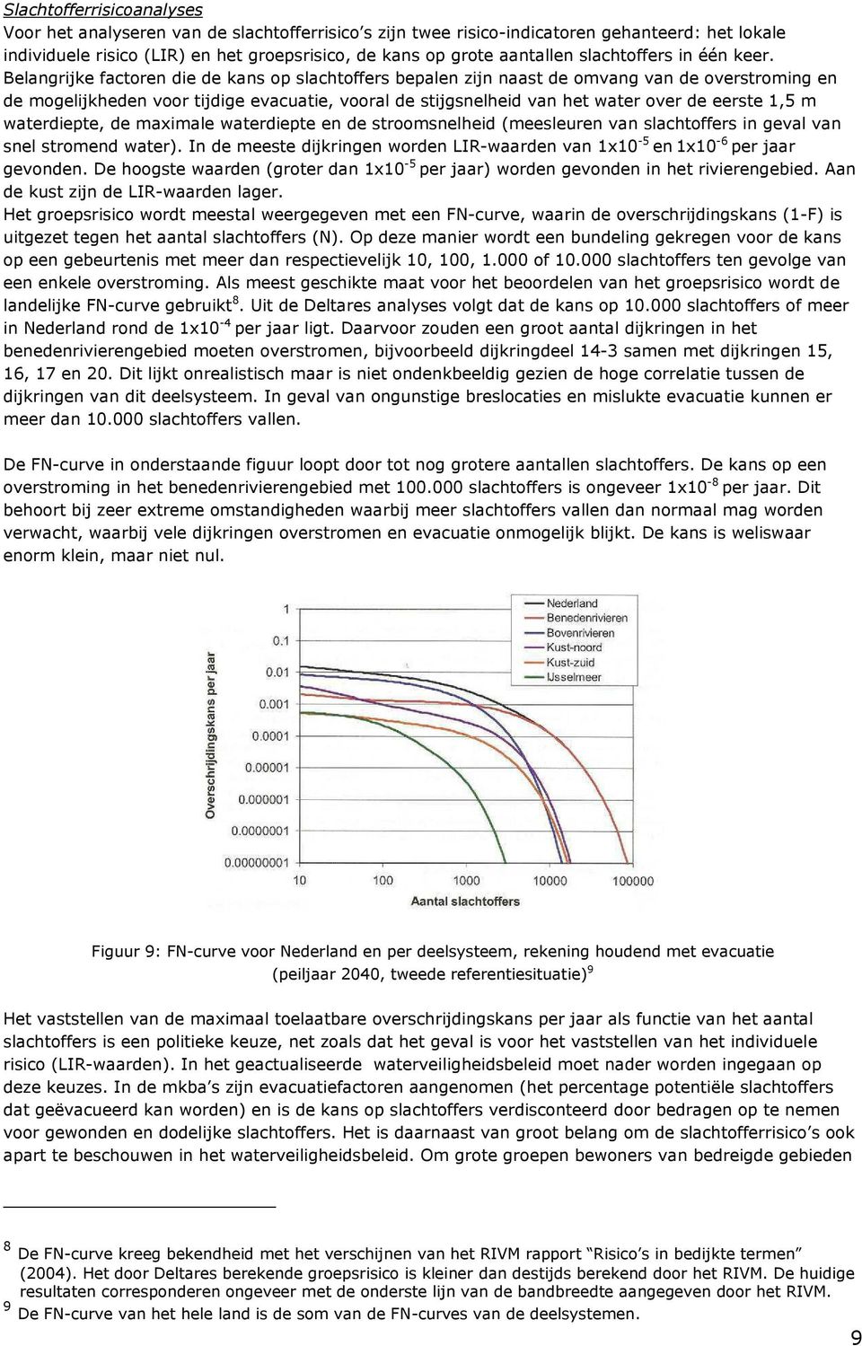 Belangrijke factoren die de kans op slachtoffers bepalen zijn naast de omvang van de overstroming en de mogelijkheden voor tijdige evacuatie, vooral de stijgsnelheid van het water over de eerste 1,5