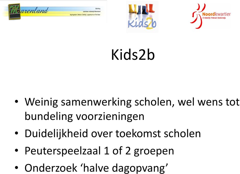 Duidelijkheid over toekomst scholen