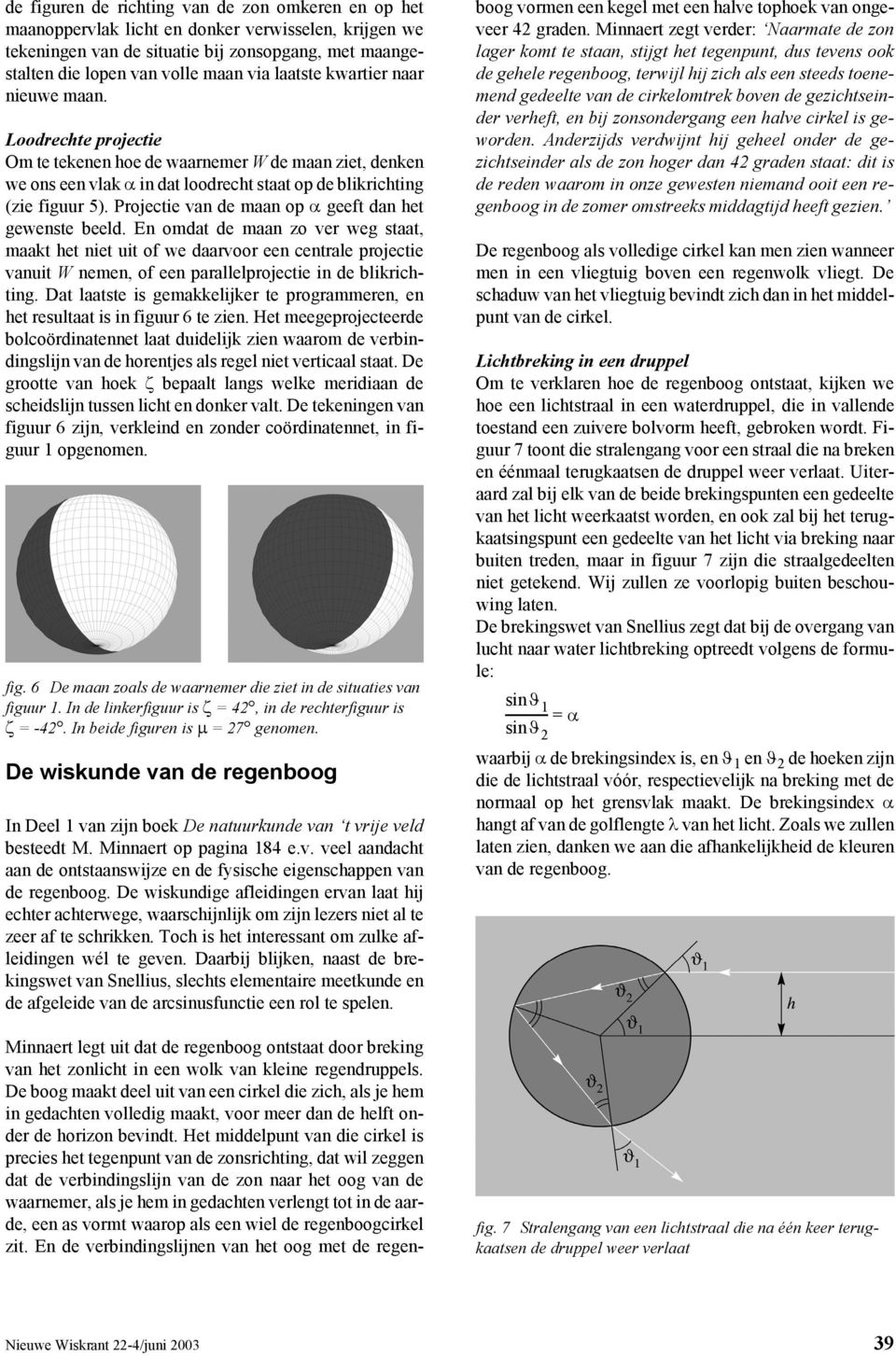 Projectie van de maan op geeft dan et gewenste beeld.