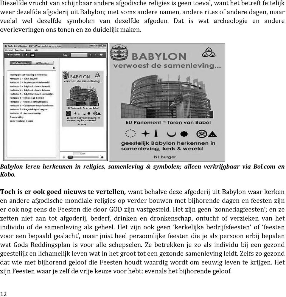Babylon leren herkennen in religies, samenleving & symbolen; alleen verkrijgbaar via Bol.com en Kobo.